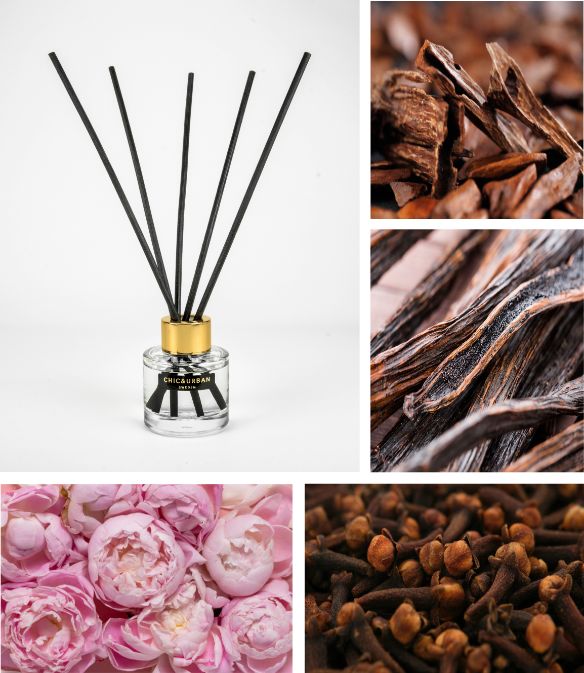 Doftpinnar I DAMASK ROSE & OUD