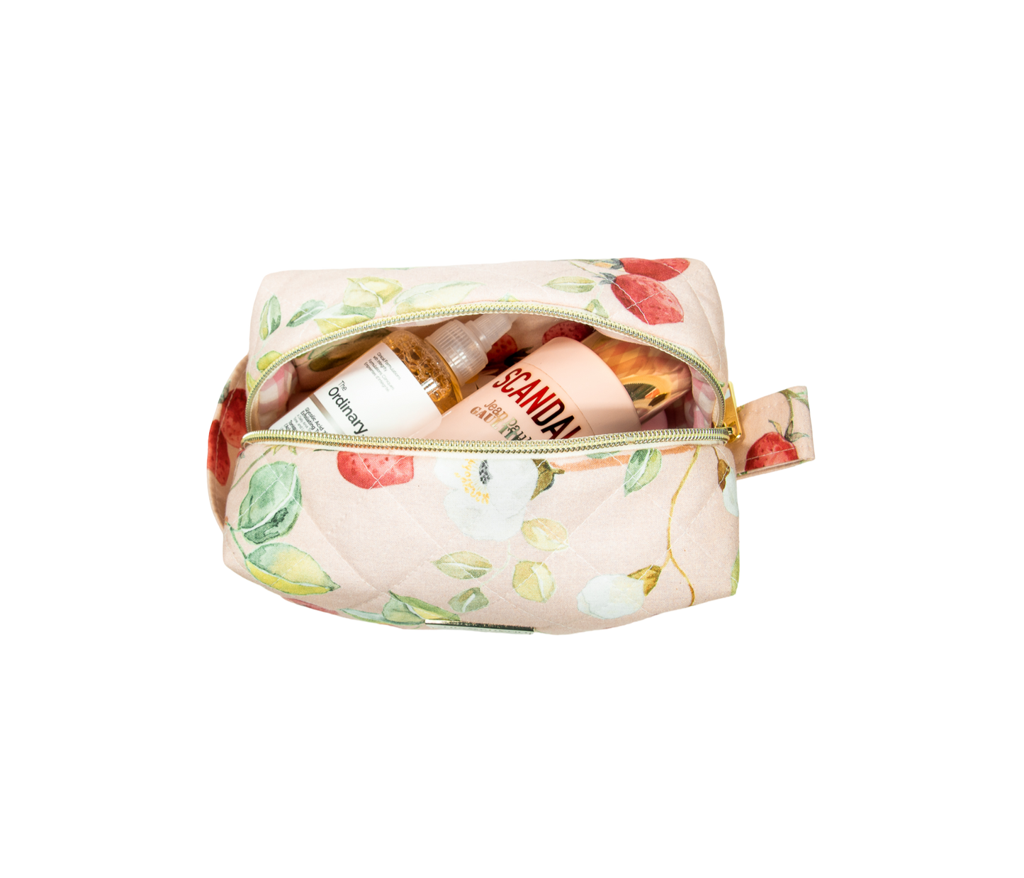 Cotton Makeup bag I BLOOM BERRY